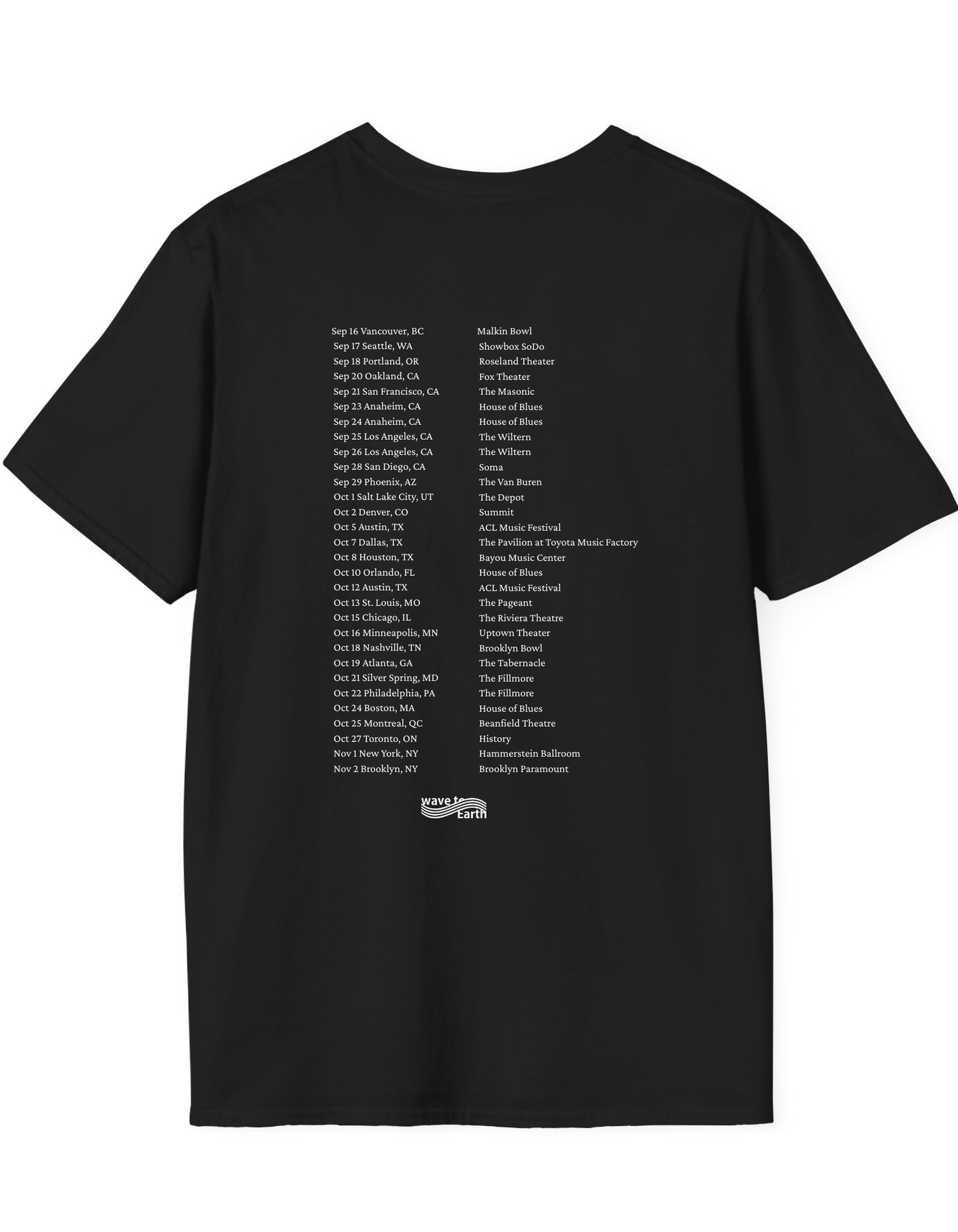 Wave to Earth 0.03 Na September to November Tour Unisex 2 T-Shirt