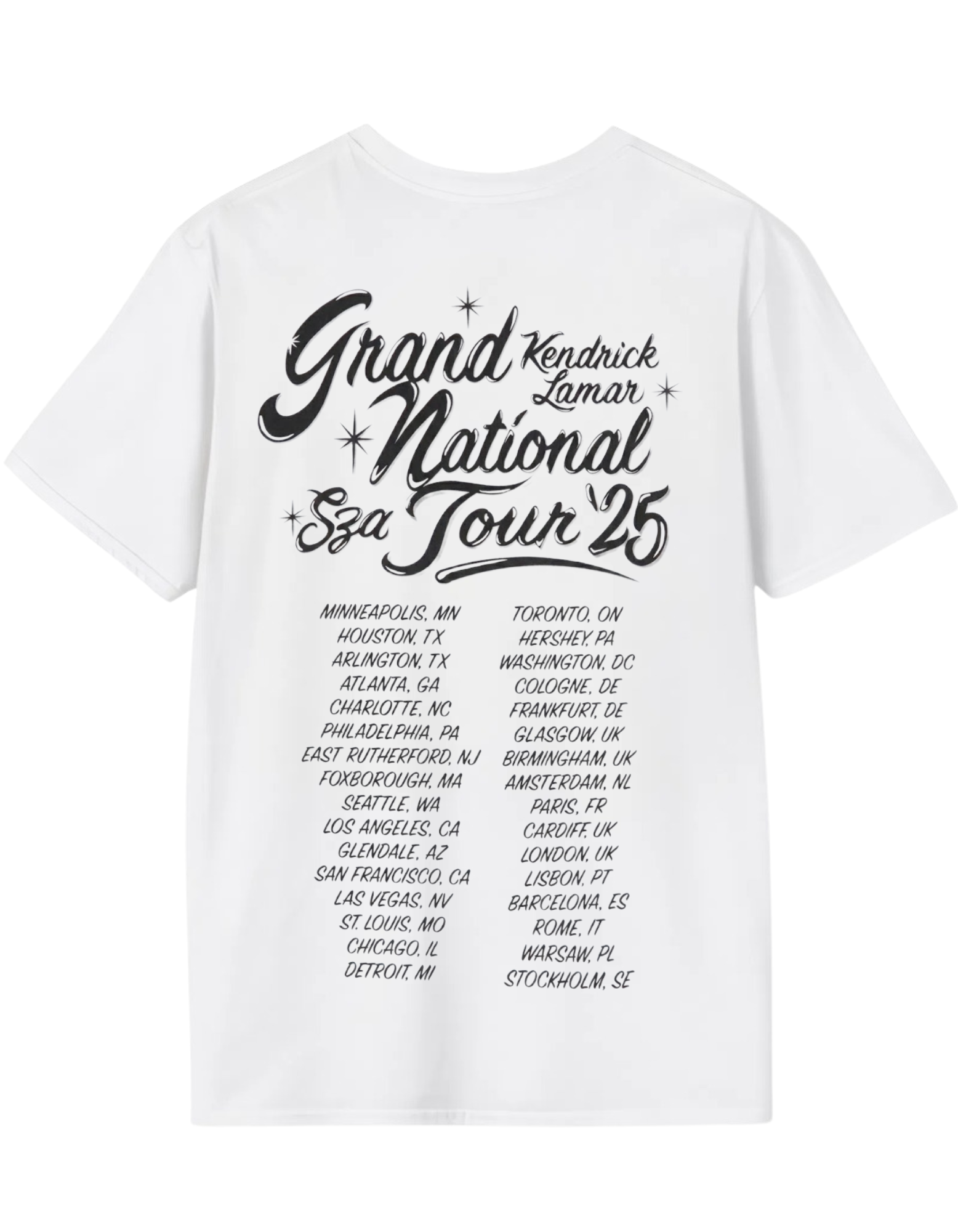 SZA If This World Were Mine Grand National Tour Unisex T-Shirt