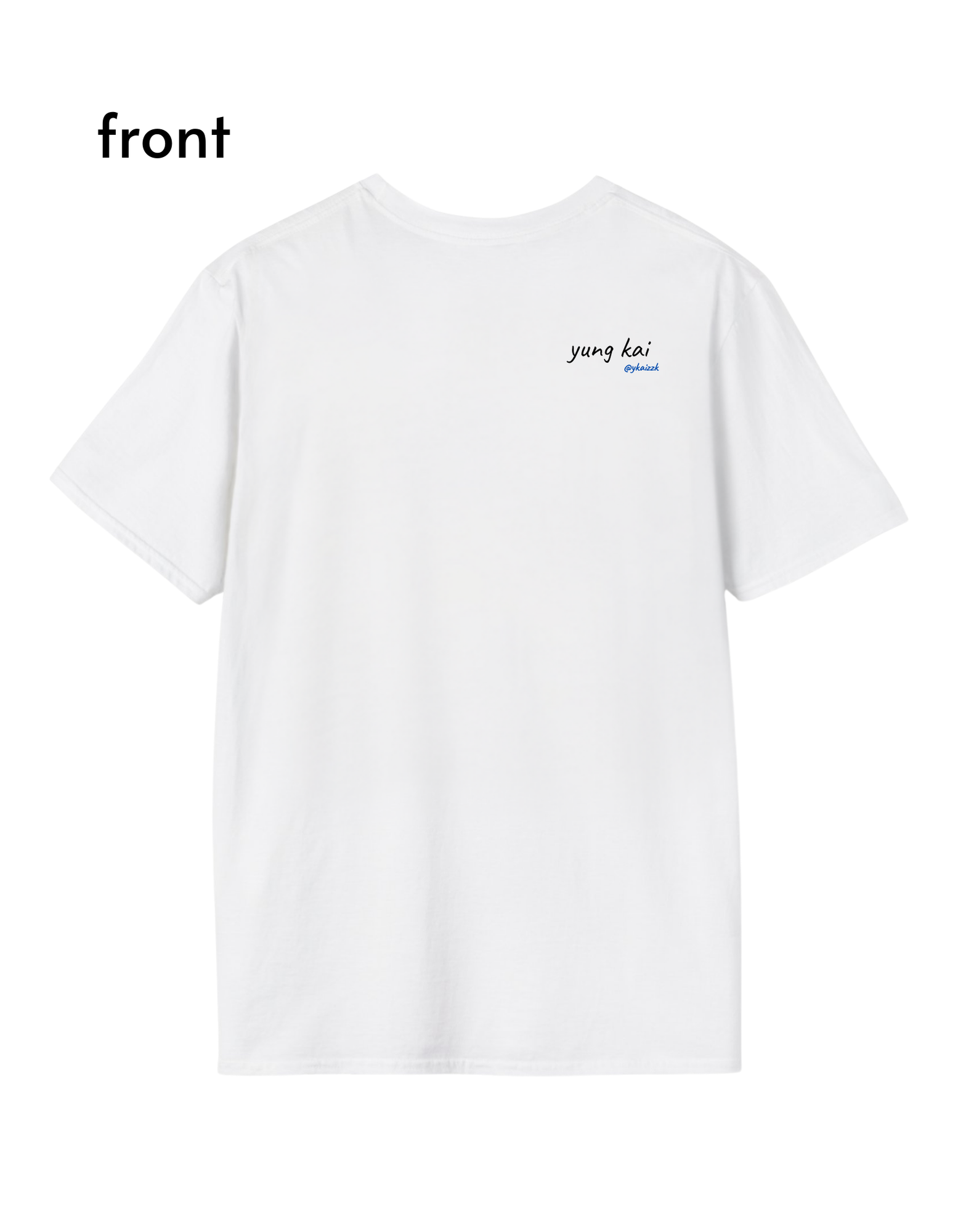 Blue Text Unisex T-Shirt