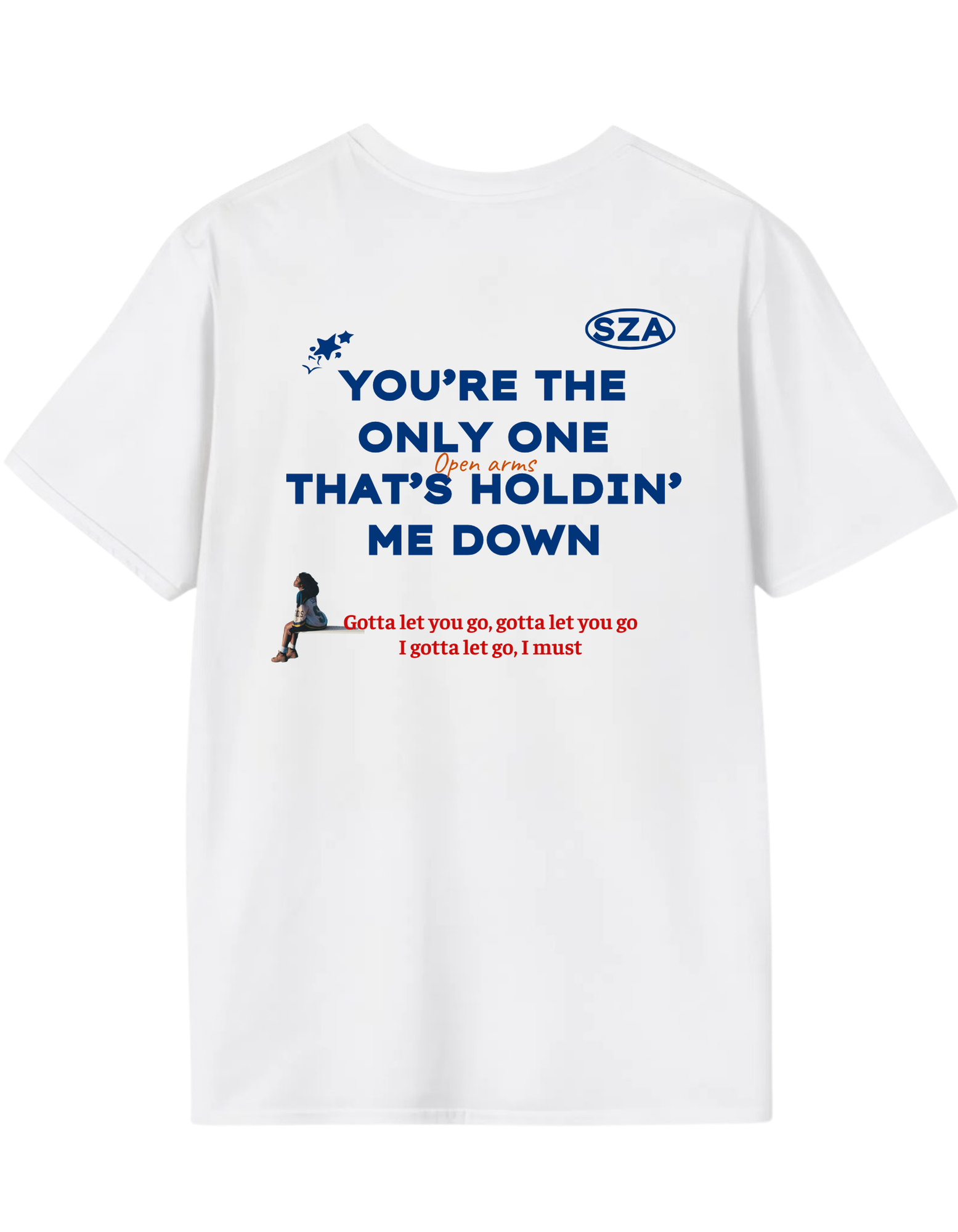 SZA x Travis Scott "Open Arms" Lyric Graphic Unisex T-Shirt