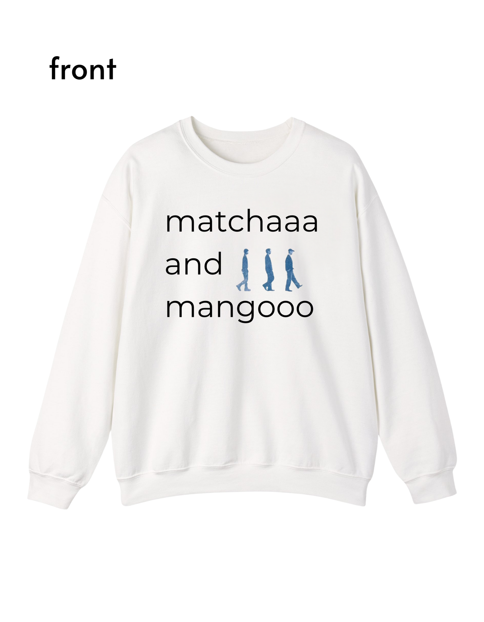 Matcha and Mango Text Sweater