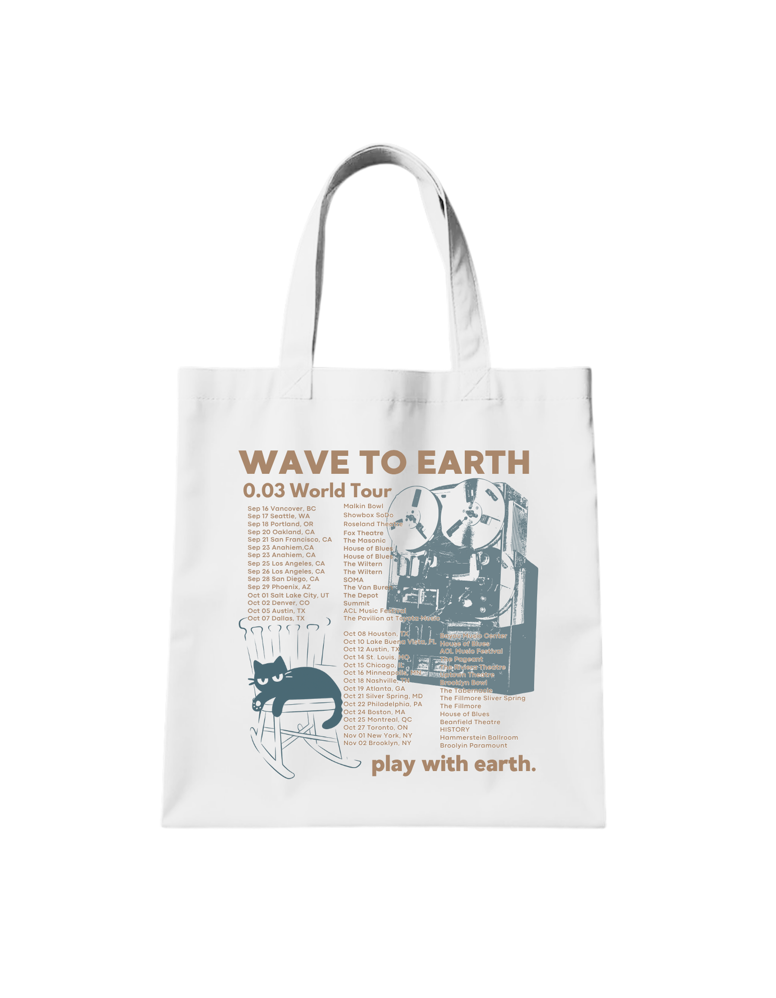 Wave to earth 0.03 NA Tour Unisex Softstyle Canvas Bag