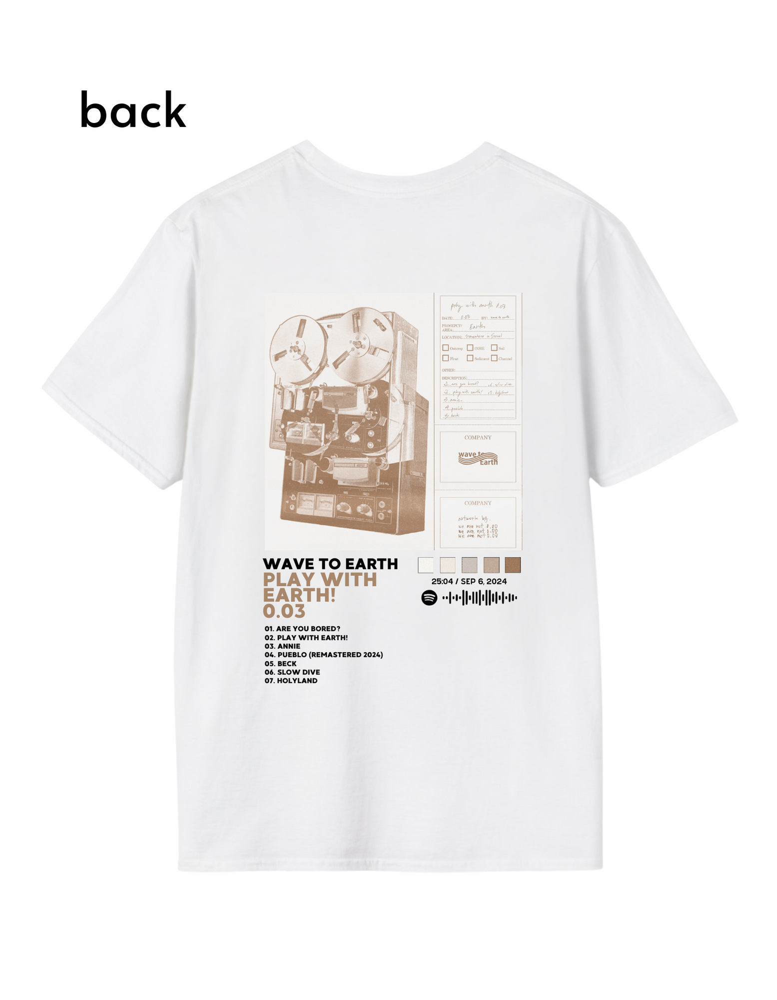Play With Earth 0.03 Album T-Shirt
