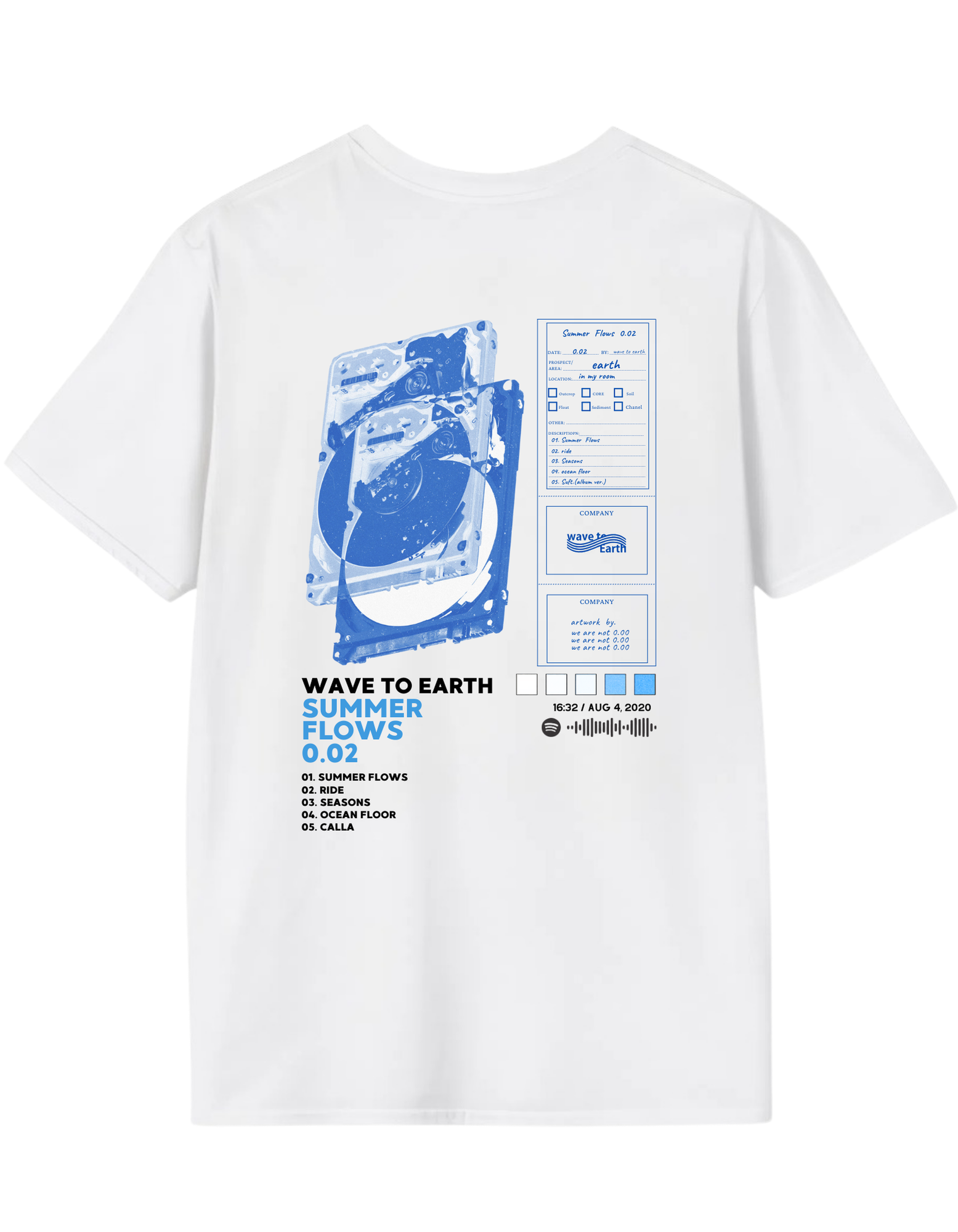 Wave to Earth Summer Flows 0.02 Album Unisex T-Shirt