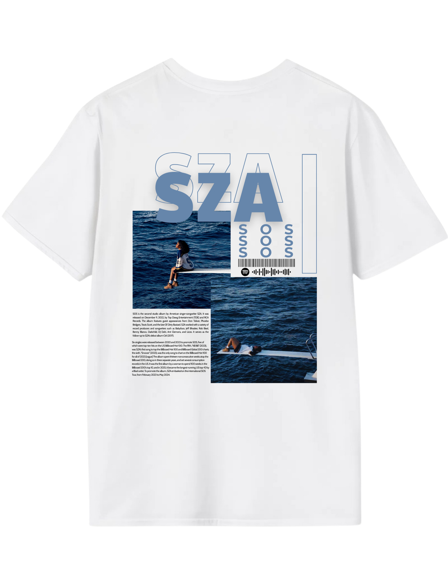 SZA Blue Saturn Horizon Unisex T-Shirt