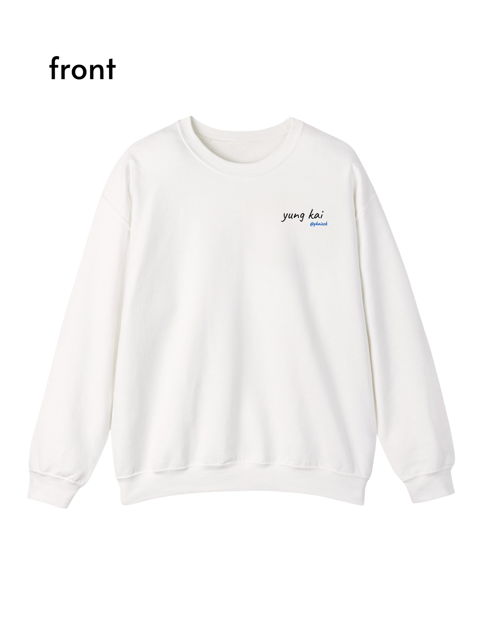 Blue Text Unisex Sweater