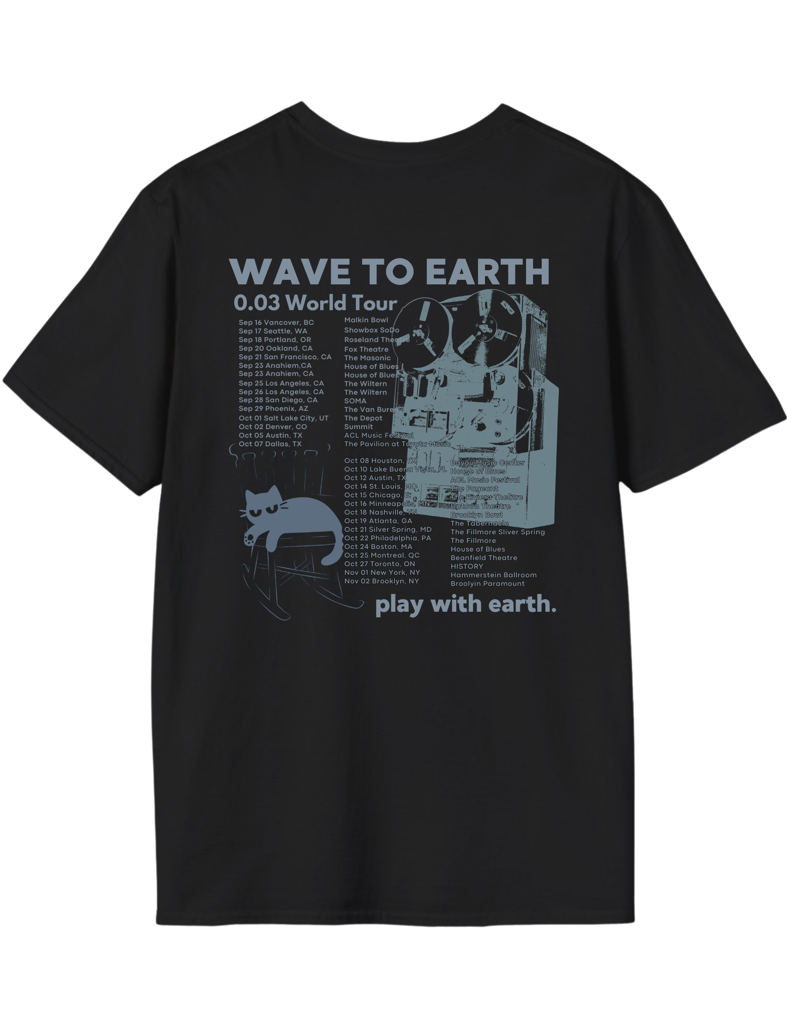 0.03 Na Tour Unisex Softstyle 3 Wave to Earth T-Shirt